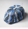 Sombrero de pintor a cuadros retro artístico de estilo japonés, temperamento femenino, temperamento estudiantil versátil, sombrero octogonal hacia adelante, sombrero de ocio al aire libre.