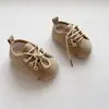 Sapatos para Bebês e Crianças Pequenas Estilo Coreano Outono e Inverno 0-2 Anos Solado Macio Antiderrapante Forro de Veludo para Bebê Sapatos Quentes que Não Caem