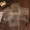 Sacos Autoadesivos Transparentes de Desenho Animado de Grau Alimentício para Pão, Croissant, Embalagens para Assar Bagel e Torrada, Atacado em Estoque
