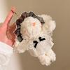 Conejo de Orejas Caídas Muñeco de Peluche Colgante Lindo Conejito Bonnie Llavero Accesorio Corazón Femenino Decoración de Bolsa Adorno Colgante Regalo