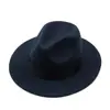 Chapéu de Lã Estilo de Rua Europeu e Americano Retrô Britânico Jazz para Homens e Mulheres, Chapéu de Feltro de Aba Larga para Performance e Desfile de Moda