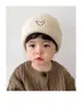 Conjunto de Dos Piezas de Gorro y Bufanda para Niños Otoño e Invierno Estilo Coreano Gorro de Punto Gorro de Lana Caliente para Bebé Gorro de Punto para Niños y Niñas