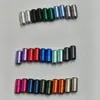 Hebillas de zapato coloridas de aluminio anodizado, sin cordones, hebillas de cordón fáciles de usar para zapatillas, hebillas de perilla de metal estilo dopamina