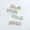Fita Washi Momo Série de Amostragem de Mensagens Material de Decoração de Diário Vintage em Inglês Adesivos em Laço 6 Estilos