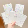 Pegatinas de Colores Huecas con Temática de Dopamina para Niñas, Decoraciones de Estrella de Cinco Puntas y Corazón, Corazones de Melocotón Autoadhesivos de Colores