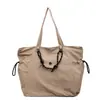 Bolsa Tote Feminina Grande Capacidade Nylon Bolsa de Trabalho para o Dia a Dia 2025 Nova Bolsa de Ombro de Lona para Estudantes Universitários para Mulheres
