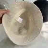 Chapéu Bucket Jacquard Grande com Padrão de Diamante Estilo Japonês Cor Sólida Respirável para Mulheres, Chapéu de Sol Casual Artístico para Proteção Solar na Primavera e Verão