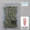 Accesorios de Uñas de Moda con Pedrería Plana de Alto Brillo y Alta Transparencia, Pedrería Checa Color AB, Decoraciones para Uñas que No se Caen al por Mayor