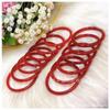 Pulsera de Ágata Roja Natural Ágata Roja Rojo Caqui Rojo Sur Redonda Raya Pulsera de Jade Calcedonia Pulsera de Belleza Neumático Ancho