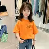 Camiseta de Manga Corta para Niña 2026 Nuevo Verano Ropa Infantil Algodón Puro Manga Media Ropa para Niñas Niños Grandes Tops de Verano t