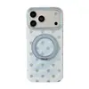 Funda mate para iPhone 18 Pro Max con puntos degradados, Funda magnética con soporte giratorio para Apple 17 Pro