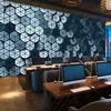 Fondo de pantalla con sentido de tecnología 3D 3D nuevo geométrico para habitación de e-sports Mural Bar Cafetería Internet ktv pared de fondo de recepción papel de pared tela