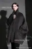 Abrigo de Lana de Alpaca Engrosado con Cuello Suelto, Abrigo de Piel Sintética para Mujer de Corte Amplio y Estilo Corto con Solapa, Nuevo Abrigo de Moda Invernal