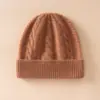 Gorro Cálido y Engrosado de Invierno 100% Cachemir Puro para Hombres y Mujeres Gorro de Lana Tejido Protección contra el Frío para Ciclismo al Aire Libre Gorro de Protección para los Oídos