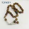 12*12mm Rosario Pulsera Árabe con 33 Cuentas Cadena Pulsera de Rosario Turco Cuentas de Alabanza