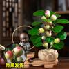 Dropshipping Árbol Bodhi en Maceta Bonsái Bodhi Pequeño con Fruto Adornos de Escritorio Zen Chino Interior Creativo Bueno