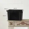Cubo de Flores de Plástico Rectangular Grande para Flores Secas y Frescas, Anticaídas, Almacenamiento Personalizado
