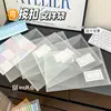 Bolsa para Archivos Engrosada A4, Bolsa Transparente para Almacenamiento de Etiquetas, Bolsa para Archivos de Tipo Cierre de Oficina, Bolsa Grande de Capacidad para Información para Estudiantes