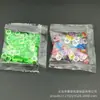 Suministro de fábrica bolsa pequeña empaquetado slime cuentas planas 1 a 50 gramos de cuentas artificiales para acuario cuentas de arroz cuentas de cristal