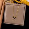 Collar de lujo exquisito de acero de titanio de moda para mujer, personalidad Joker, cadena simple para clavícula, temperamento de moda que no se desvanece, venta al por mayor de fabricantes