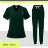 Nuevos Uniformes de Enfermera para Salón de Belleza Transfronterizo, Uniformes Médicos para Clínicas Odontológicas y Dentales, Pantalones de Manga Corta para Mujer, Monos de Enfermera