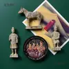 Souvenirs Turísticos de Xi'An Guerreros de Terracota de Qin Shihuang Pegatinas Magnéticas Shaanxi Creativos Imanes Estéreo para Refrigerador Magnético Metabo