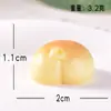 Micro Paisaje Dibujos Animados Postre Pan Pequeño Animal Lindo Comida Juego Decoraciones DIY Accesorios para Llaveros Adornos Pequeños