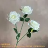 Flores Artificiales con 3 Cabezas de Rosas de Mil Capas para Decoración de Salón de Bodas, Pared de Flores, Guía de Pasillo, Escaparate de Centro Comercial y Materiales de Decoración para Restaurantes
