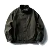 Ru Meng Moda Casual de Calle Retro Japonés Chaqueta para Hombres y Mujeres Otoño Pareja Simple Holgada Versátil Superior