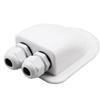 Anti suporte solar UV do conector da caixa da glândula de entrada do cabo do furo dobro para o barco de acampamento do rv