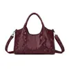 Bolso de Hombro Cruzado de Cuero Brillante de Lujo Ligero Estilo Francés para Viajes Diarios Retro 2025 Nuevo Bolso de Hombro Axila Bolso de Mano Bolso Tote Venta al por Mayor