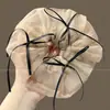Novo modelo 2026 scrunchie de cetim preto para mulheres, elástico de cabelo de alta qualidade, elástico elegante para rabo de cavalo baixo, acessório de cabelo estilo casual
