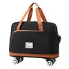 Bolsa de viaje con ruedas transfronteriza al por mayor, bolsa de equipaje portátil de gran capacidad, bolsa de almacenamiento expandible elegante, bolsa de gimnasio para mujer