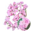 Flores de Seda de Ratán Artificial para Decoraciones del Hogar y Bodas, Guirnaldas de Orquídeas Falsas de Plástico, Enredaderas de Flores Simuladas