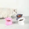Comedero para mascotas, comedero para gatos, con patas altas, boca inclinada, comedero para gatos que protege el cuello, antideslizante, a prueba de derrames, comedero para perros, suministros para mascotas al por mayor