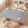 Toalha de mesa sólida de cor única estilo creme, sem lavagem, à prova de óleo, à prova d'água, luxo leve, jogo americano de mesa de jantar de alta qualidade, protetor de mesa, jogo americano de mesa de centro