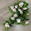 Atacado de Fábrica Trepadeiras de Flores Begônia de Parede, Flores Artificiais Atacado, Decoração de Casa, Arranjos de Flores Artificiais para Exterior de Tecido de Seda Transfronteiriços