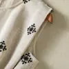 Foto Real de Vestido Elegante de Algodón y Lino para Commuter, sin Mangas, Cuello Redondo, Corte Holgado, Color Lino Natural, Nuevo para Primavera-Verano 2026 para Mujer