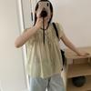 Blusa de Verano Estilo Coreano Dulce y Suave Estilo Chica Joven con Mangas Volantes Voladoras de Tencel para Mujer en Stock
