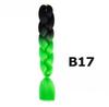 Trenza grande bicolor de fábrica al por mayor color fibra química trenza africana sucia peluca trenzada seda de alta temperatura trenza boxeadora giro degradado