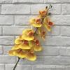 Orquídea flor artificial roxo escuro 9 cabeças phalaenopsis 3D flor de seda mesa de jantar sala de estar quarto display flor artificial adereços de foto