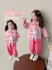 Conjunto de Ropa para Niña Primavera y Otoño 2026 Nueva Moda Ropa de Primavera Infantil Casual Sudadera Deportiva Conjunto de Dos Piezas