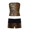 Hot pants de cintura baixa com lantejoulas e estampa de leopardo para mulheres, roupas femininas ultra curtas justas ao corpo, sexy, estilo europeu e americano, para boate