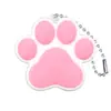 Cadena de Cuentas con Colgante de Vaca Pequeña Linda de Dibujos Animados Llavero Colgante Pequeño Decorativo de Goma Suave de PVC para Mochila de Estudiante