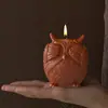 Mascarilla de Yeso Aromaterapia DIY de Amapola para Ojos, Boca y Orejas; Molde de Silicona de Velas de Búho de No Ver, No Oír, No Hablar