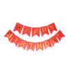 Bandera de letras de cumpleaños autoproducida, banderín de cola de pez dorado, suministros de decoración de cumpleaños para bebé, bandera colorida