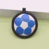 Llaveros creativos de cuero PU multicolor para baloncesto, fútbol, béisbol, tenis, colgantes de llave deportivos al por mayor
