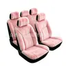 Funda de cojín para asiento de coche de felpa de color liso, superventas transfronteriza, universal para 5 asientos Amazon temu