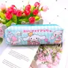 Estuche de Lápices de Dibujos Animados para Estudiantes de Primaria, Bolsa de Papelería Creativa y Linda para Niños, Estuche de Lápices de Almacenamiento de Pu