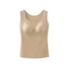 863 # Chaleco térmico ligero e invisible con fragancia a proteína para mujer, cuello en V, corte ajustado, alta elasticidad, no necesita usar ropa interior